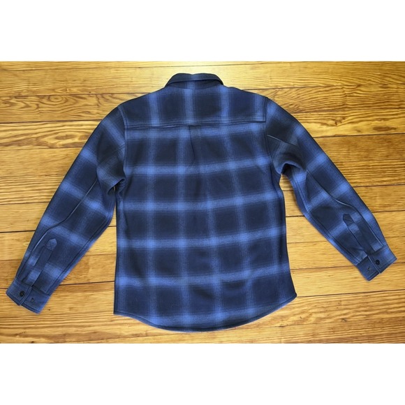 Dkota Grizzly Men's Shirt Jacket M Heavyweight Flannel Long Sleeve Zip & Button - Picture 15 of 16